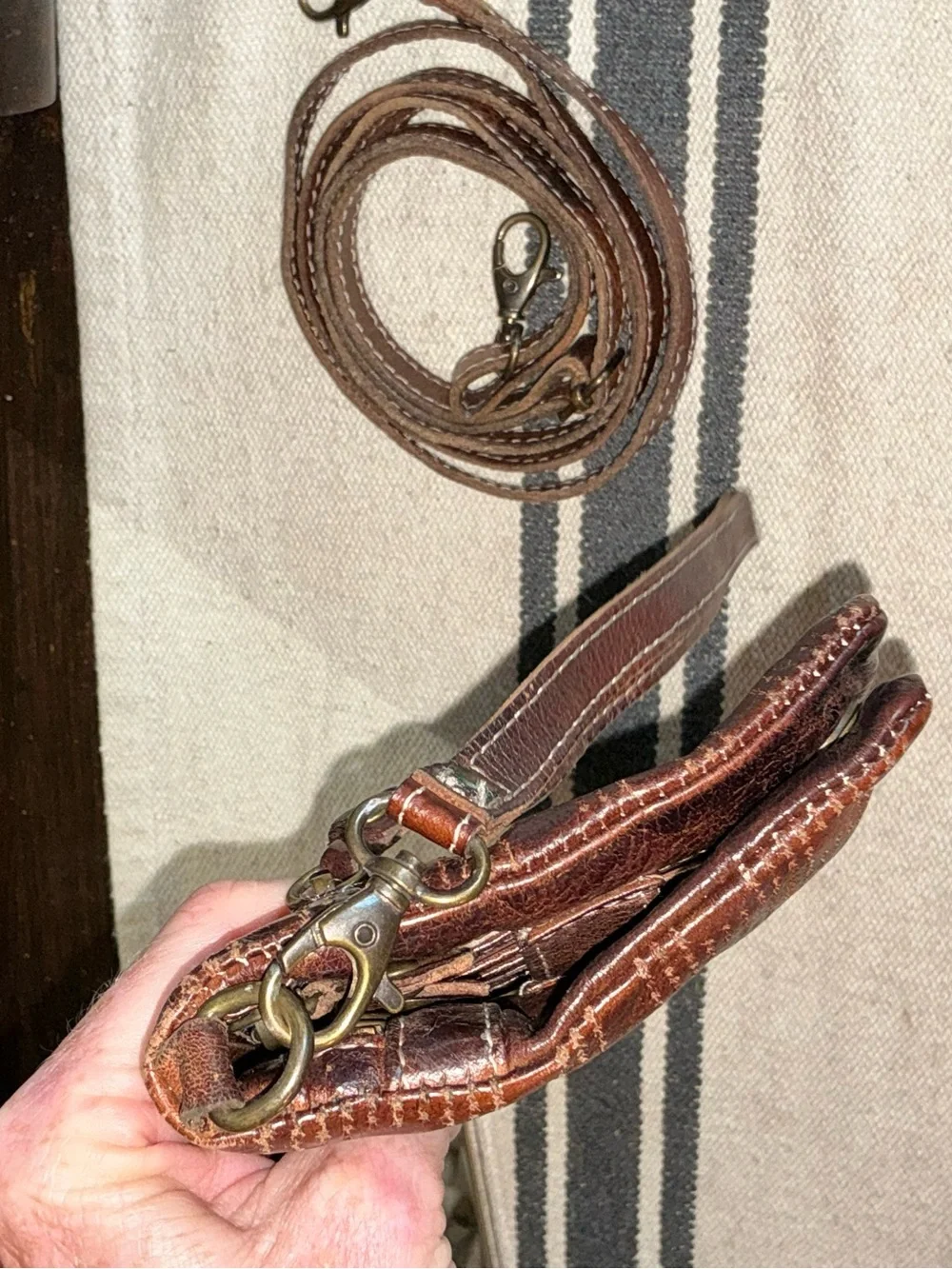 Bed Stu Bayshore Cadence Wallet Wristlet Clutch Bag Teak Rustic Rustic $179